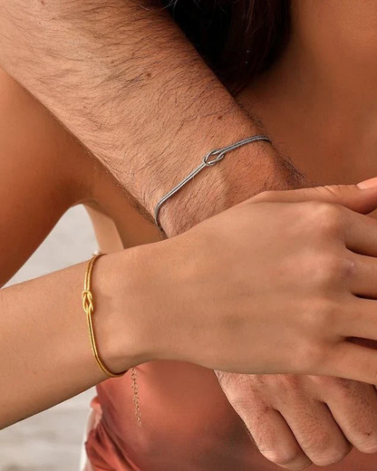 Evora Sonsuza Dek Çift-Arkadaş Düğüm Bilekliği