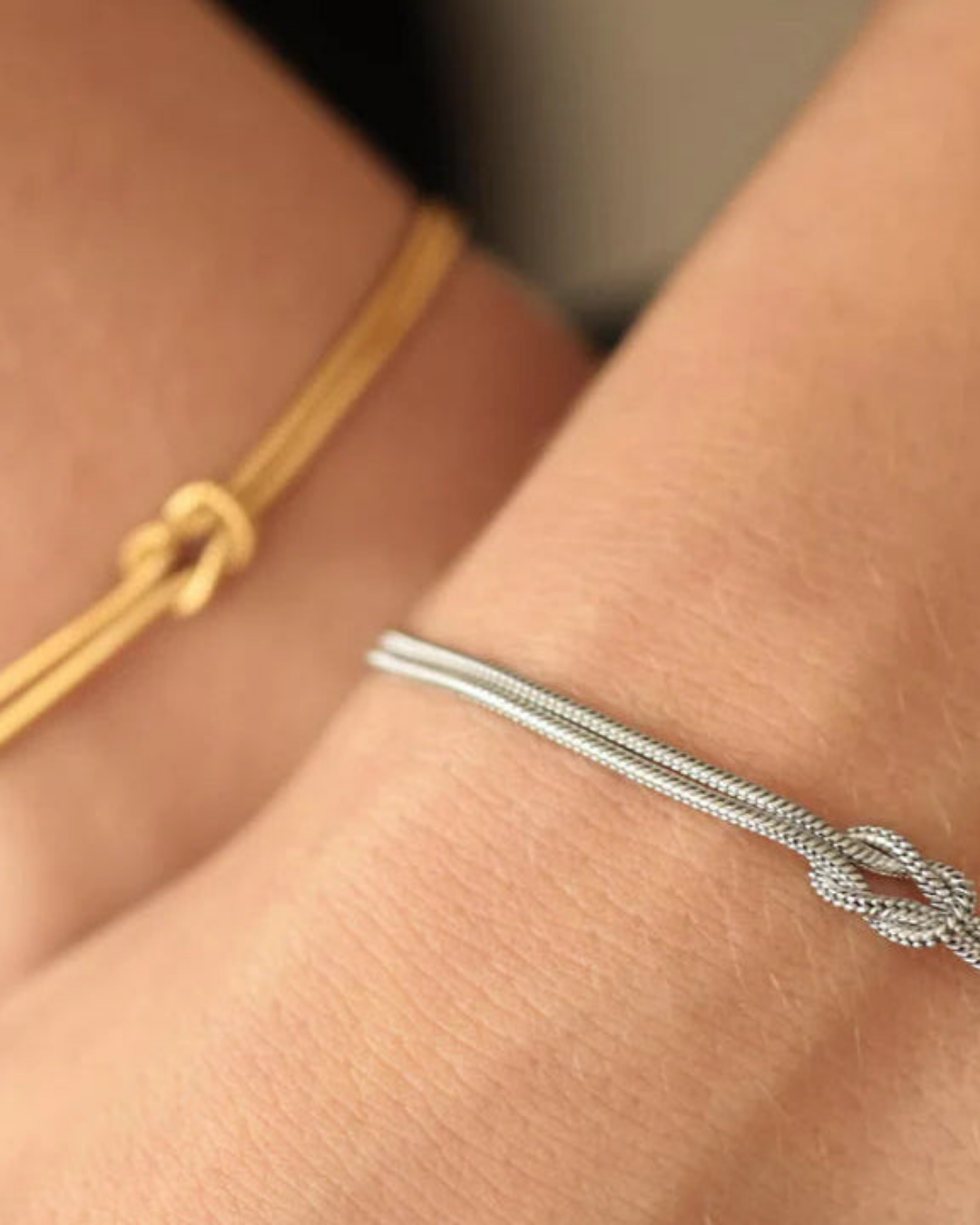 Evora Sonsuza Dek Çift-Arkadaş Düğüm Bilekliği